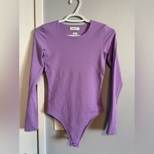 Babaton Contour Lavender Long Sleeve Bodysuit